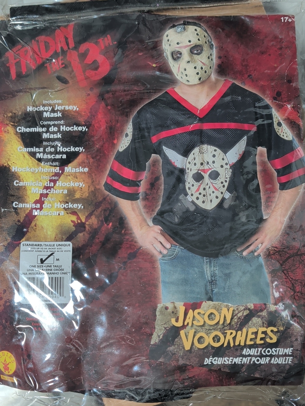 Rubie's Friday the 13th Jason Voorhees Hockey Jersey Costume - Black and Red